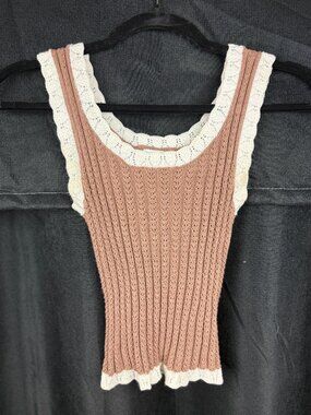 Love Knit NYC Crochet Tank Top (Size XS)